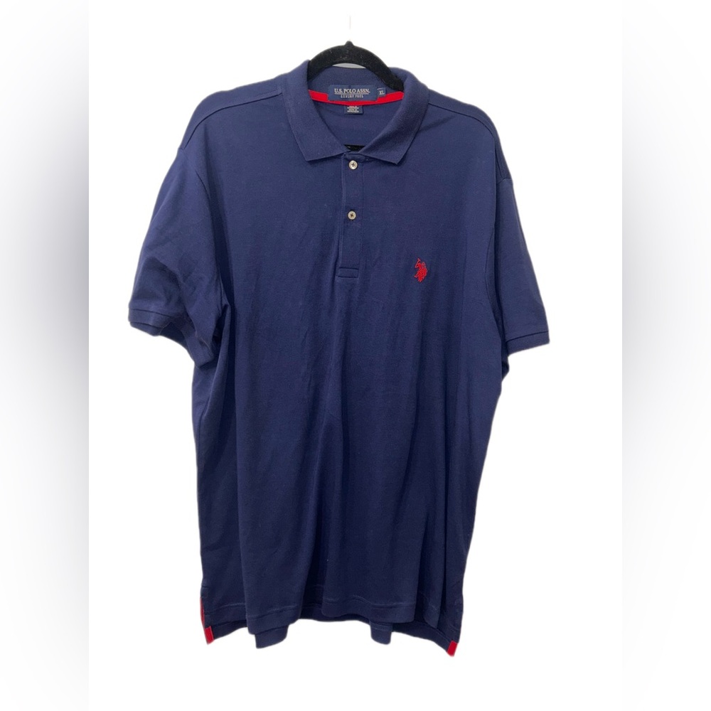 NWOT U.S. Polo Assn. Men's Navy Polo Shirt with Red Logo size XL